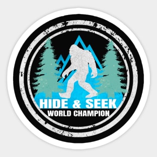 Bigfoot - Hide & Seek World Champion Sasquatch Sticker